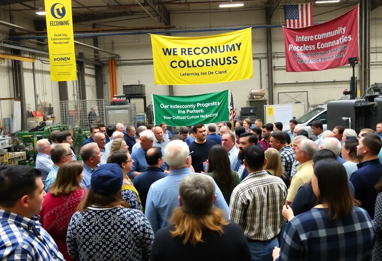 Community meeting in Bangor Township discussing economic challenges and opportunities