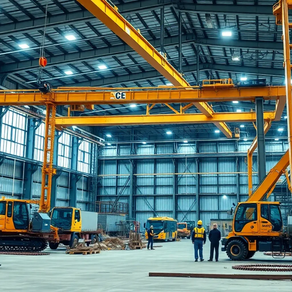 Construction site for Special-Lite Inc. expansion in Decatur