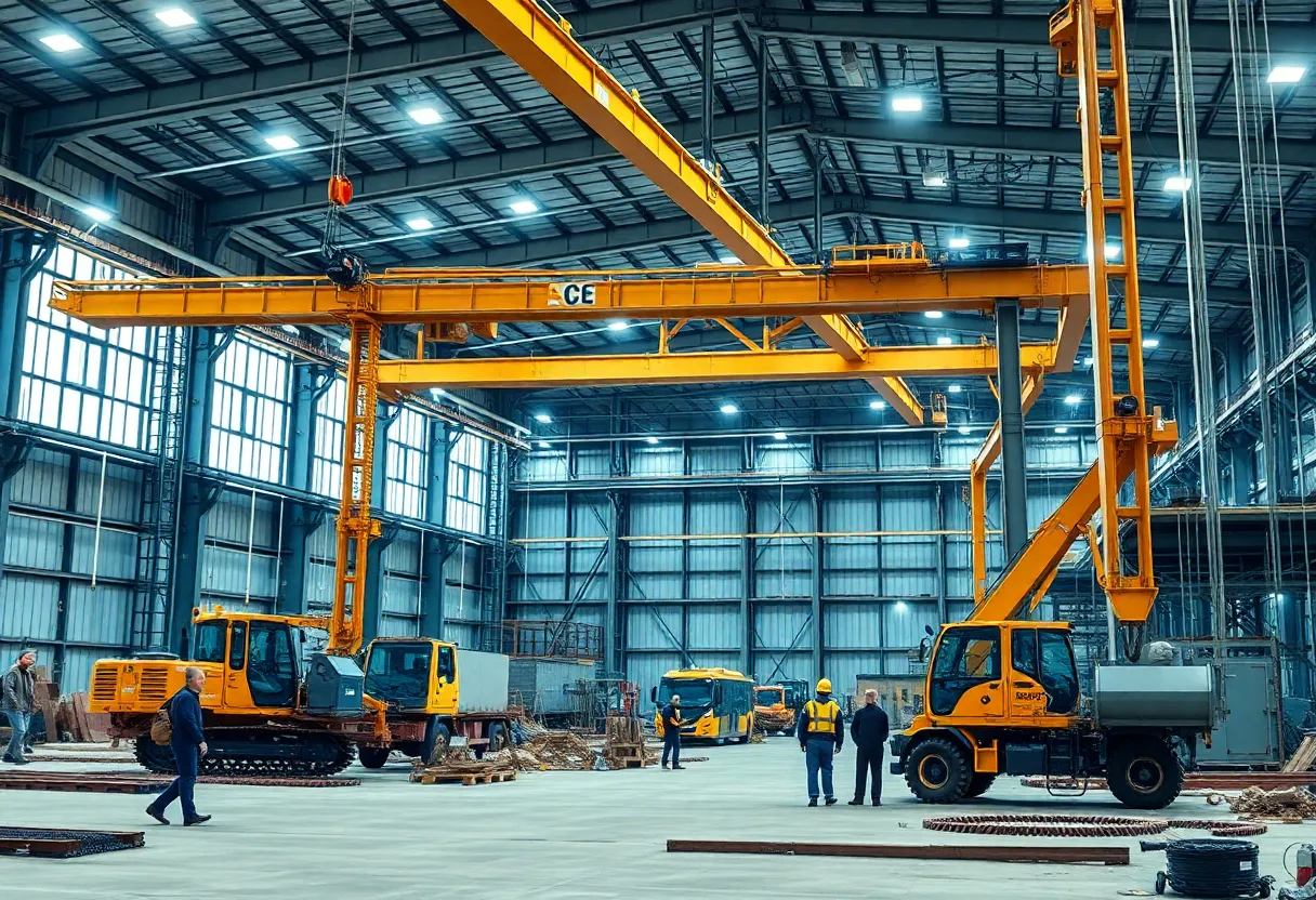 Construction site for Special-Lite Inc. expansion in Decatur