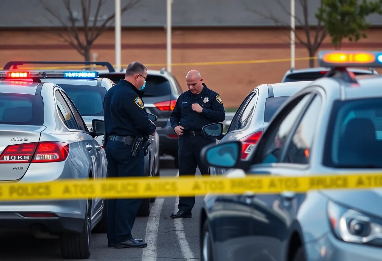 Police investigating auto theft in Detroit parking lot