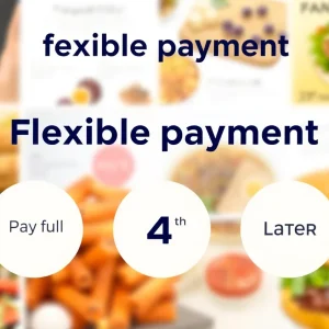 Graphic representation of flexible payment options for DoorDash