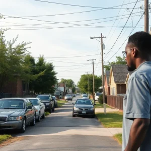 Community gathering in Inkster following a violent incident