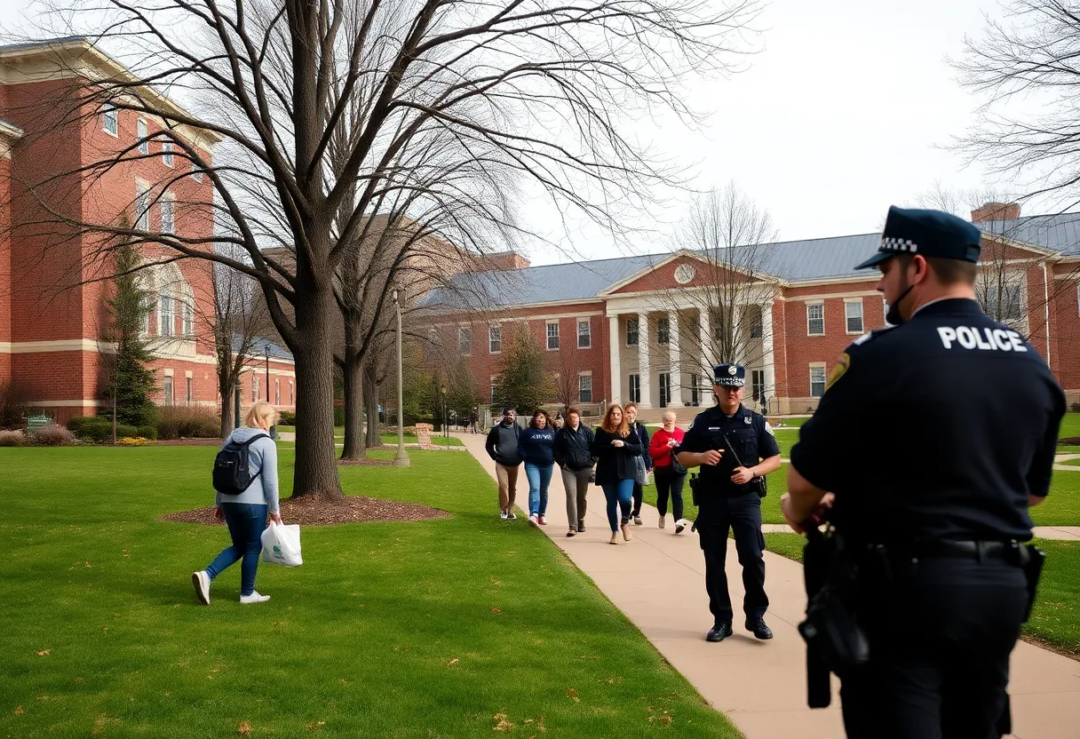 Campus safety measures in action at Michigan State University