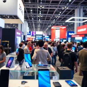 Showcase of innovative devices and smartphones at Mobile World Congress 2025