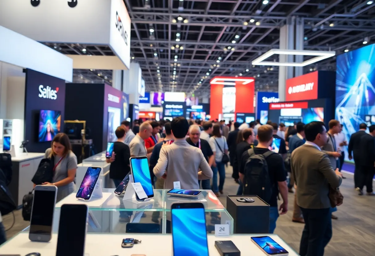 Showcase of innovative devices and smartphones at Mobile World Congress 2025