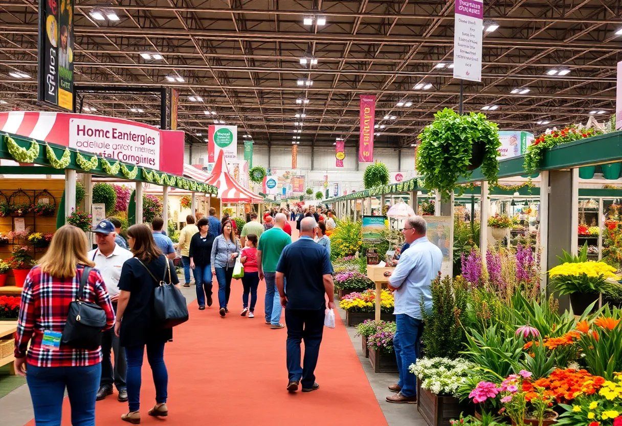 Visitors exploring the exhibits at the Novi Home and Garden Show 2025.