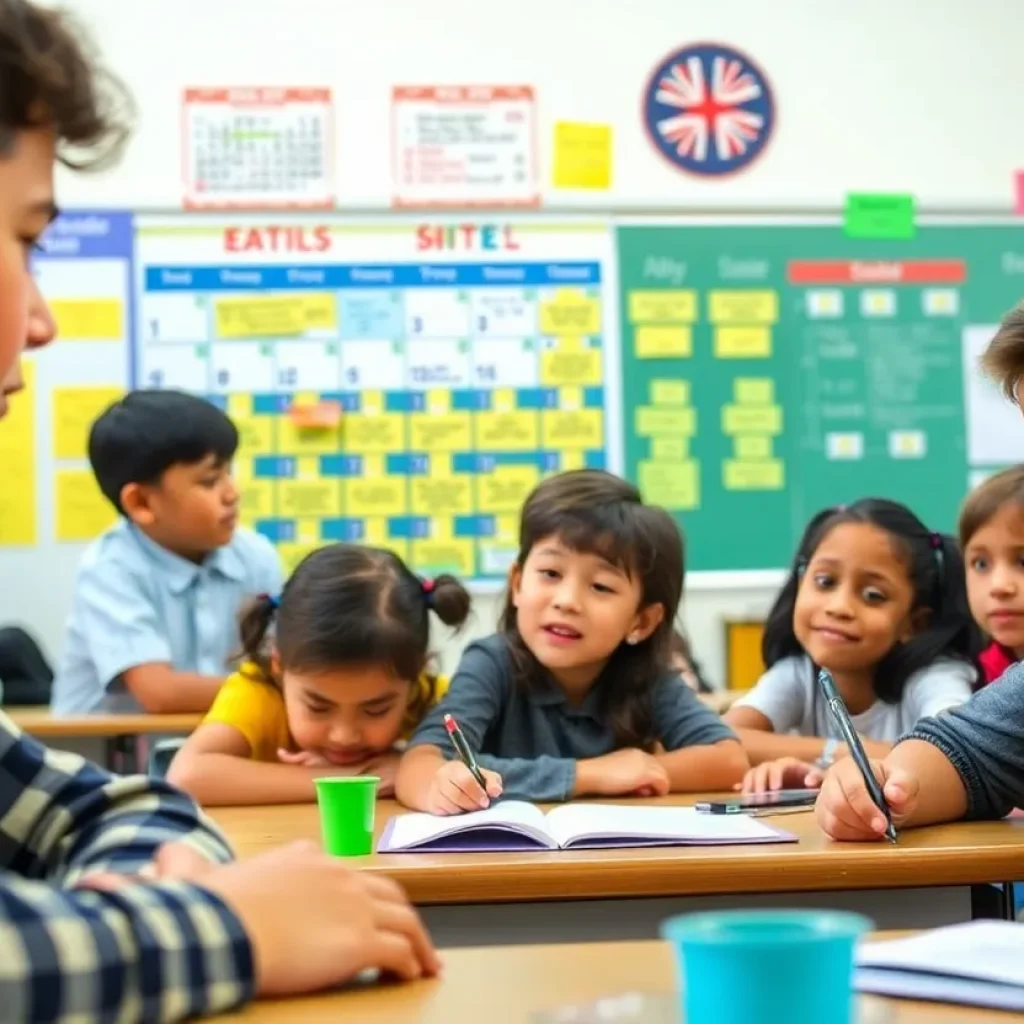 Classroom scene in Plymouth-Canton Community Schools