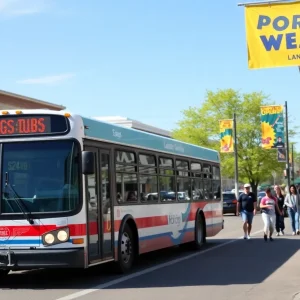 Lansing public bus service during spring break