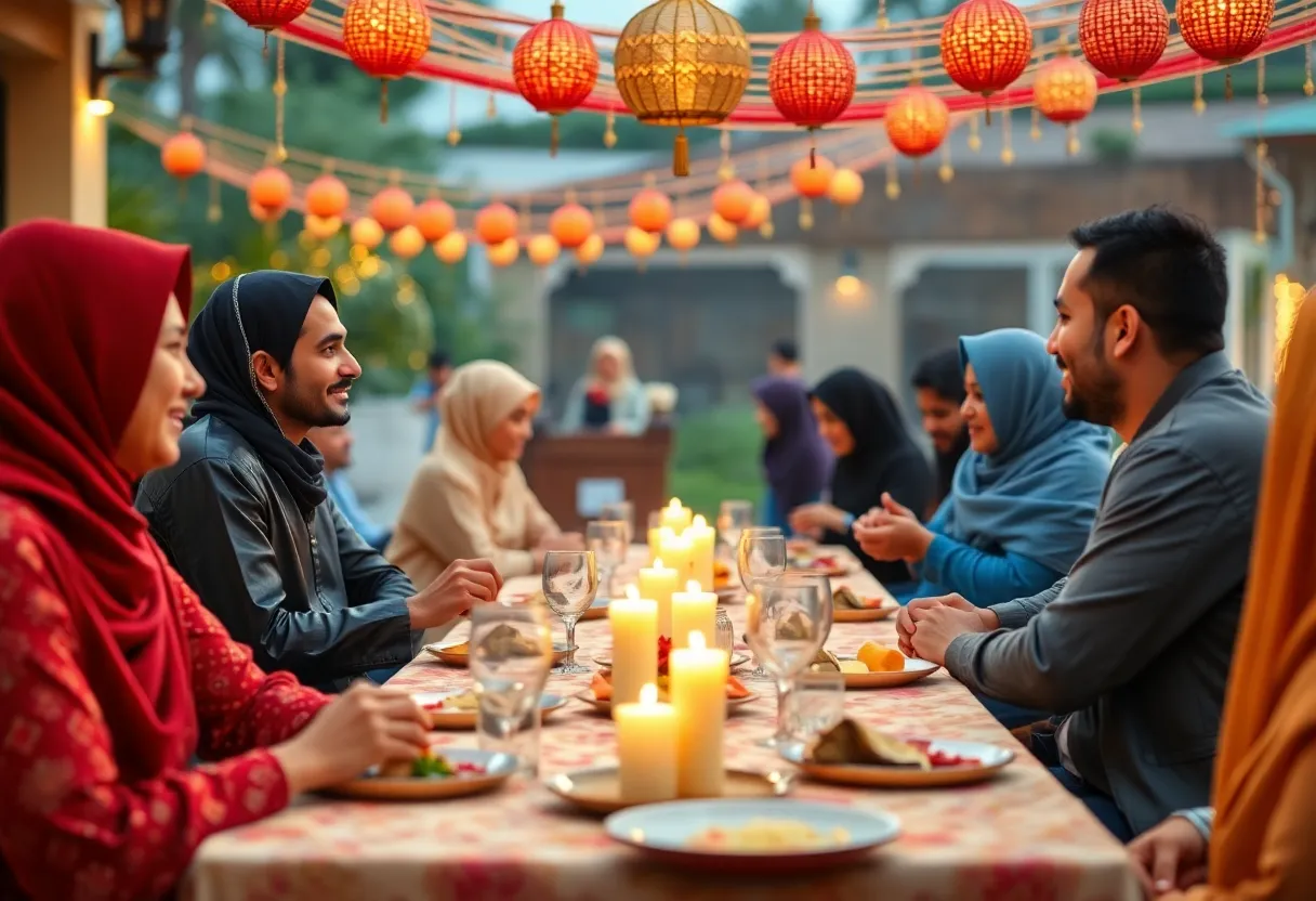 TikTok Ramadan marketing campaign image featuring festive themes and community engagement.