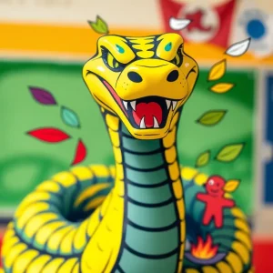 Illustration of the Canton Cobras mascot, symbolizing school pride and transformation.