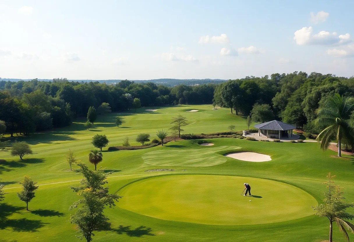 View of Dearborn Hills Golf Course with new facilities
