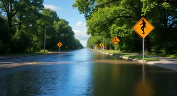Canton Center Road Closure Due to Flooding