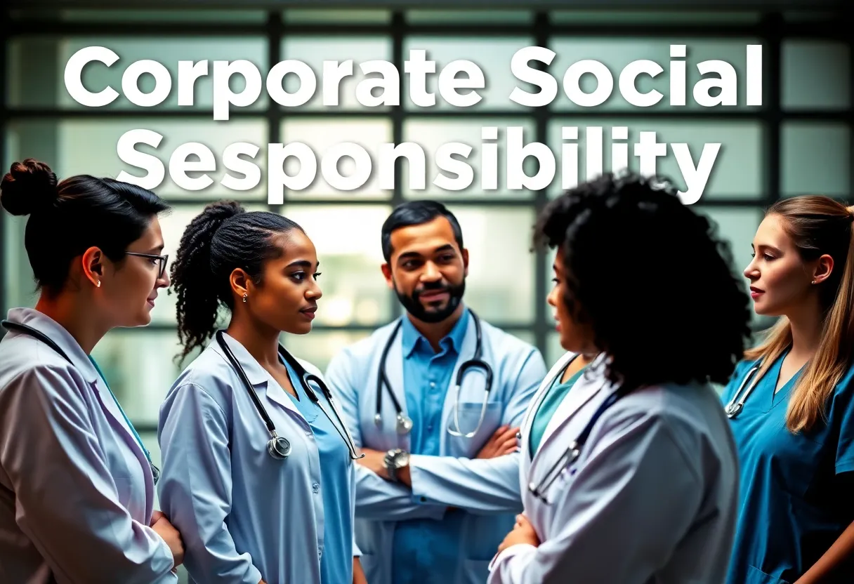 Healthcare professionals discussing ESG practices for better patient outcomes.