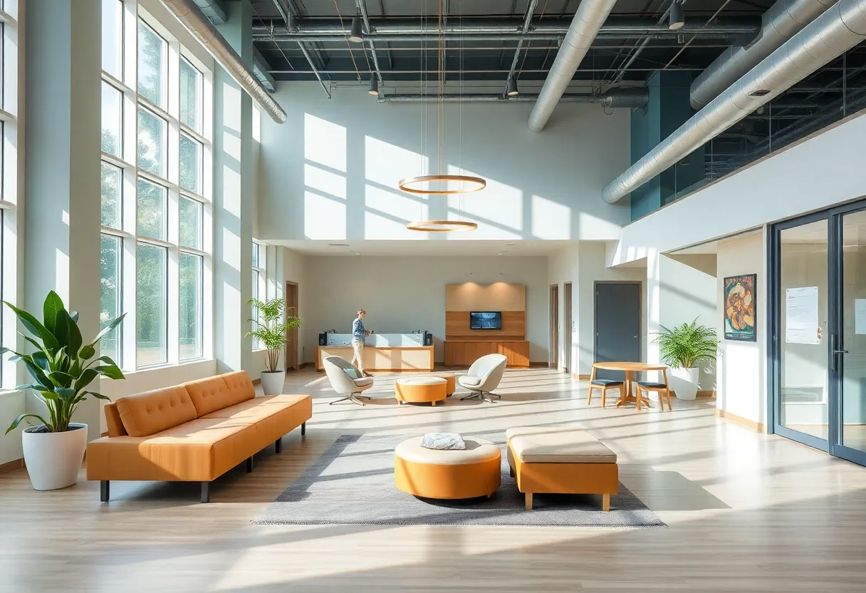 Renovated interior of the Kirk Gibson Center for Parkinson's Wellness