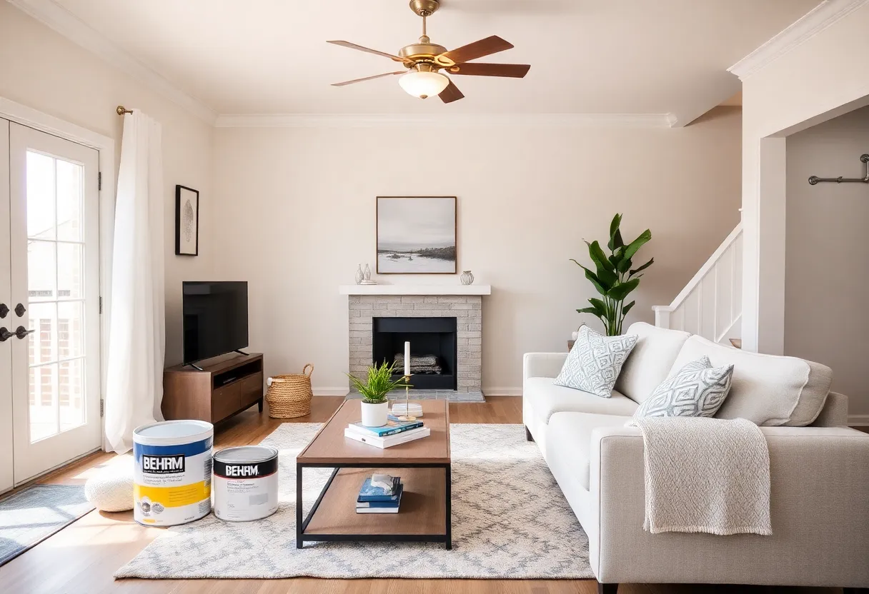 A collection of Masco home improvement products in a stylish renovation setup.