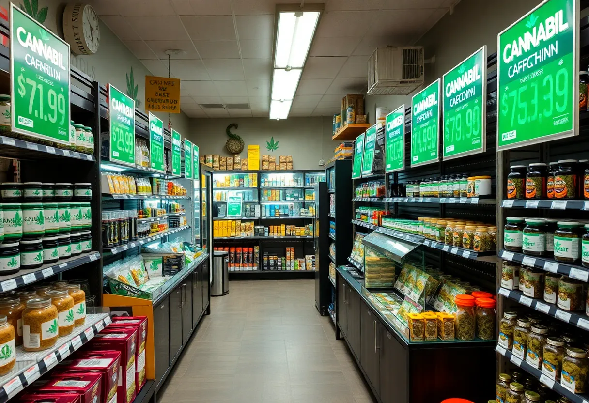 A cannabis dispensary in Michigan highlighting challenges in the industry.