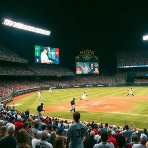 Michigan State Baseball team in action against Michigan