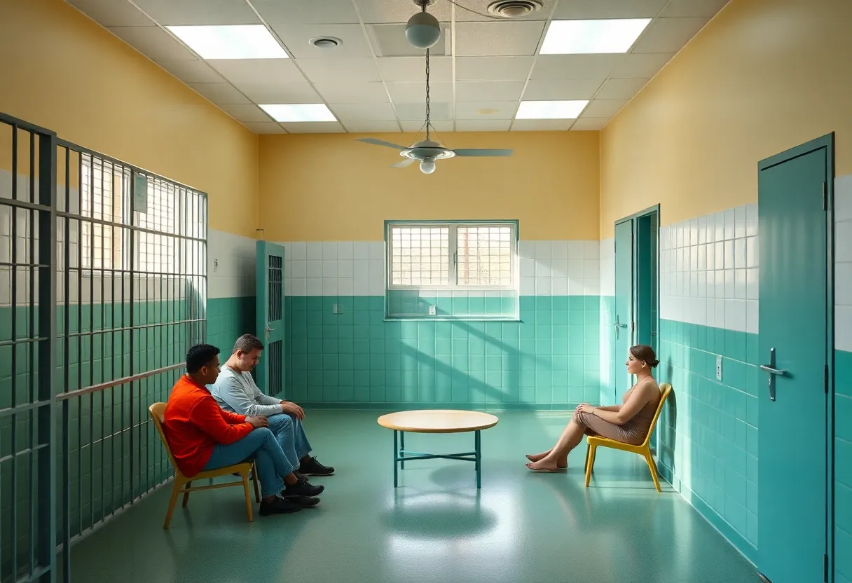 Therapeutic space in jail for mental health program