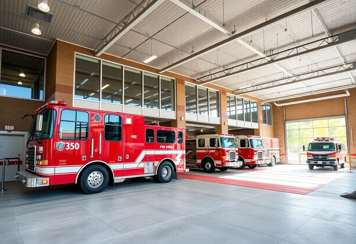 Concept design of a modern fire station in Novi, Michigan