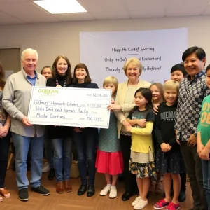 Donation ceremony by Republican Women's Club to Big Brothers Big Sisters