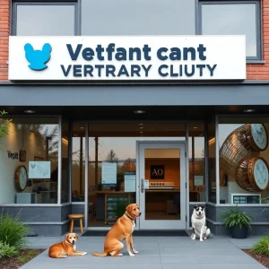 Exterior view of Shelter Bay Animal Hospital in Novi, Michigan