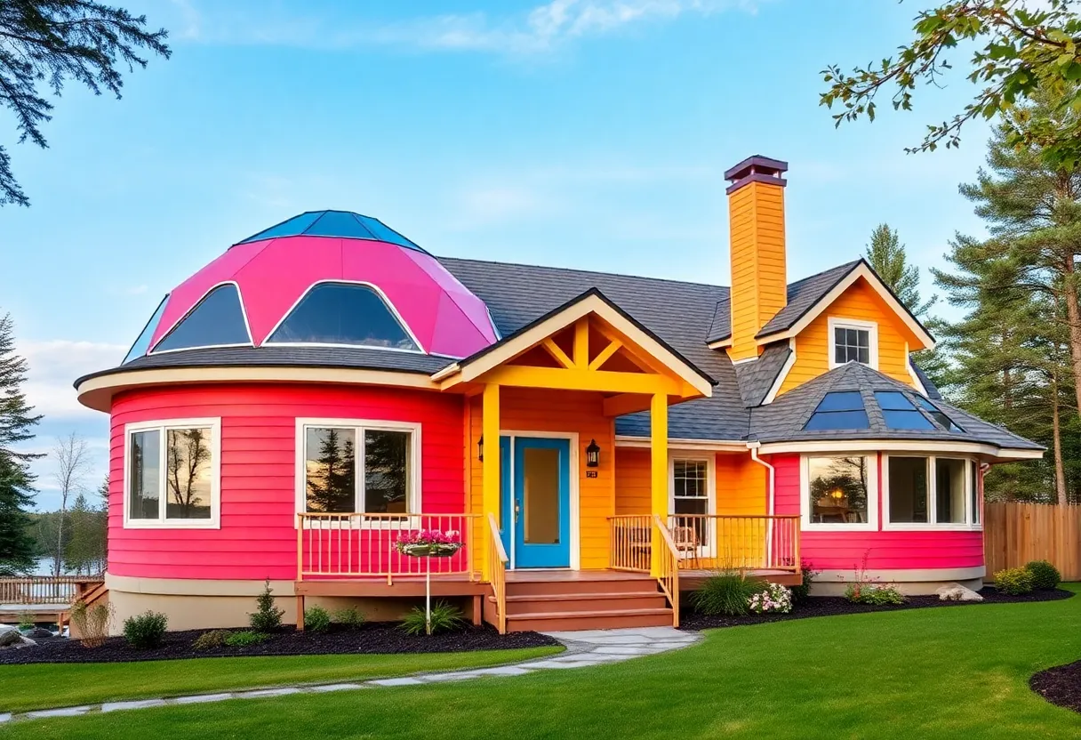 Creative and colorful home remodeling project by SpotLab