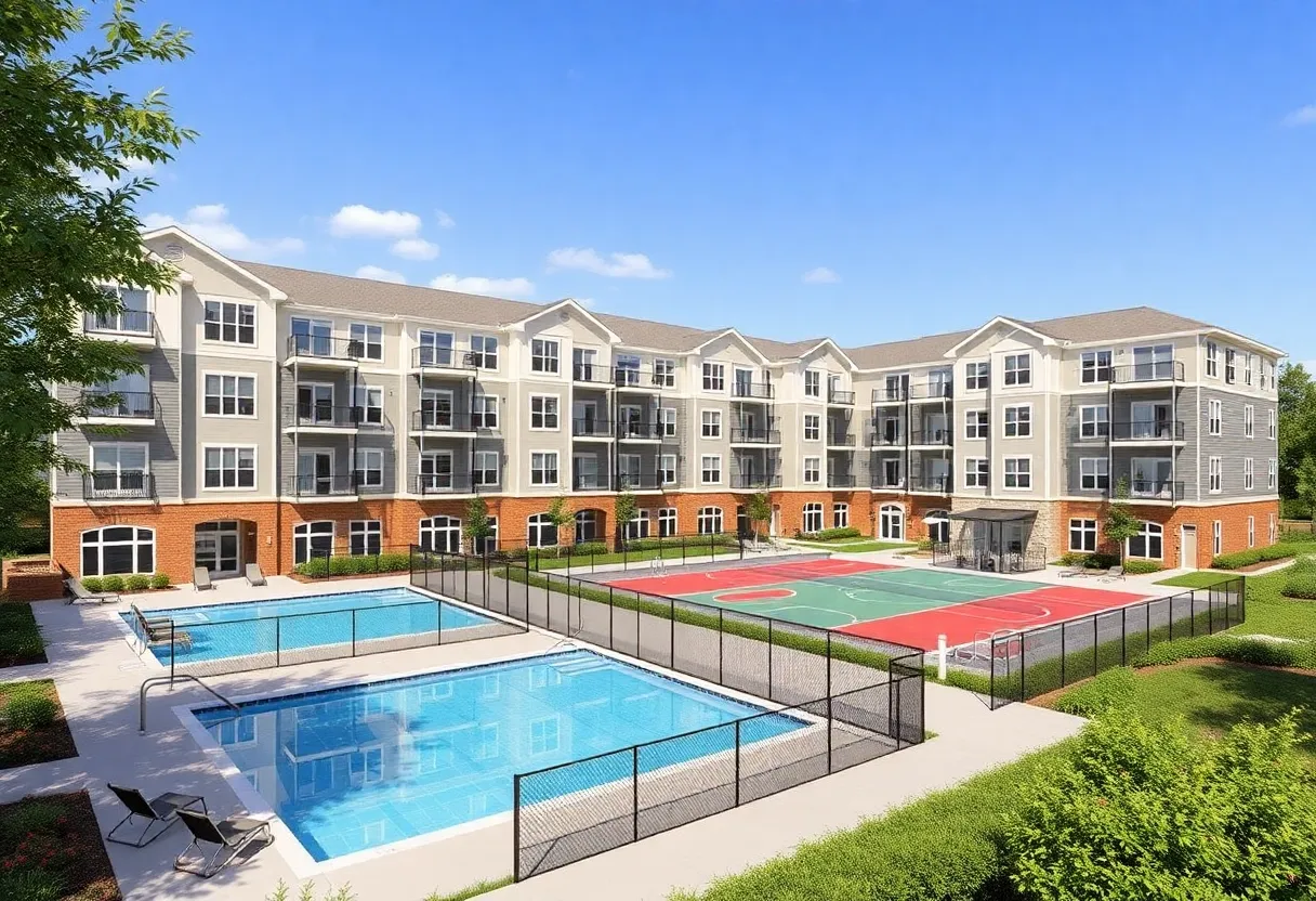 Rendering of Viva Bene senior housing development